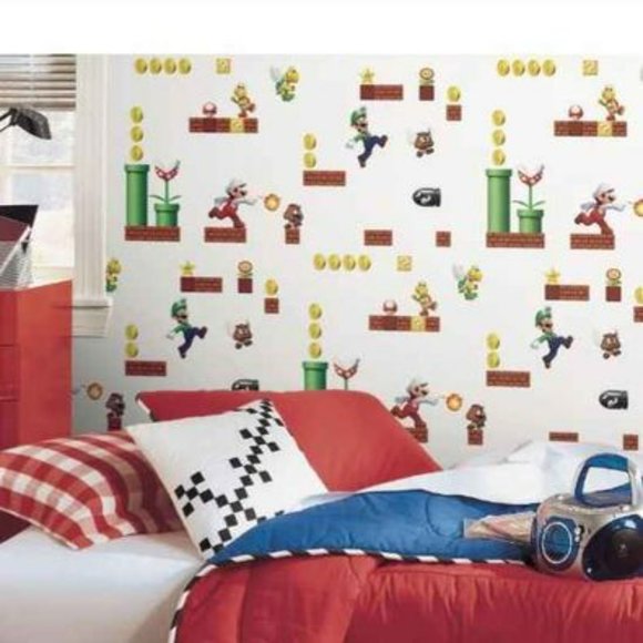 NWT Super Mario Peel and Stick Wallpaper RMK11189RL - Picture 5 of 6